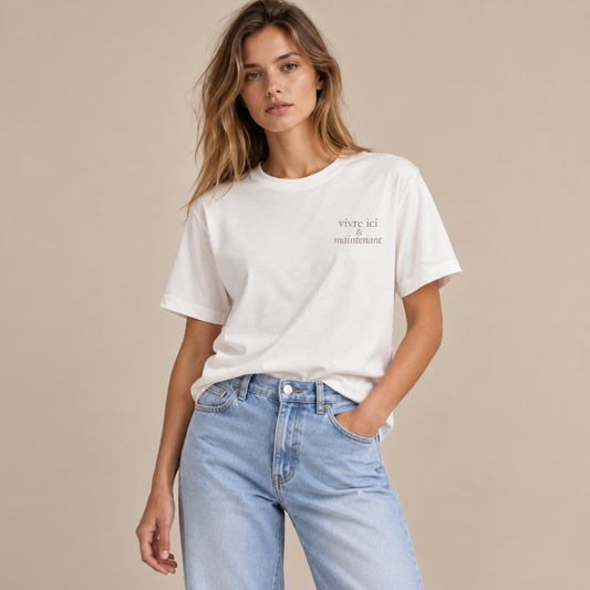T-shirt Medium fit — Vivre ici & maintenant