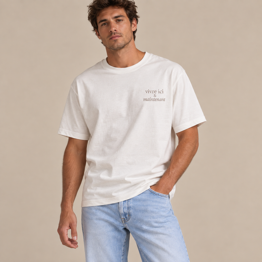 T-shirt Medium fit — Vivre ici & maintenant