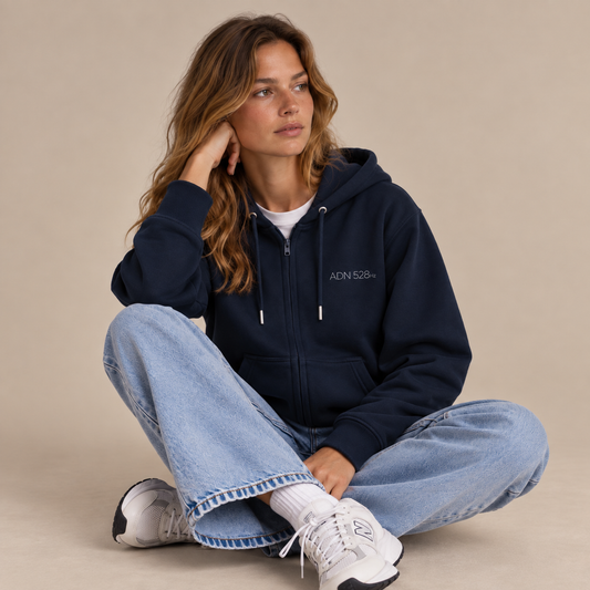 Sweat à capuche zippé — ADN 528Hz