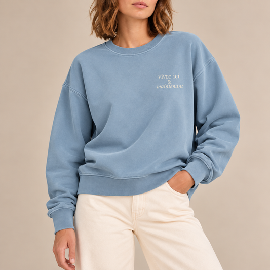 Sweatshirt Oversized — vivre ici & maintenant