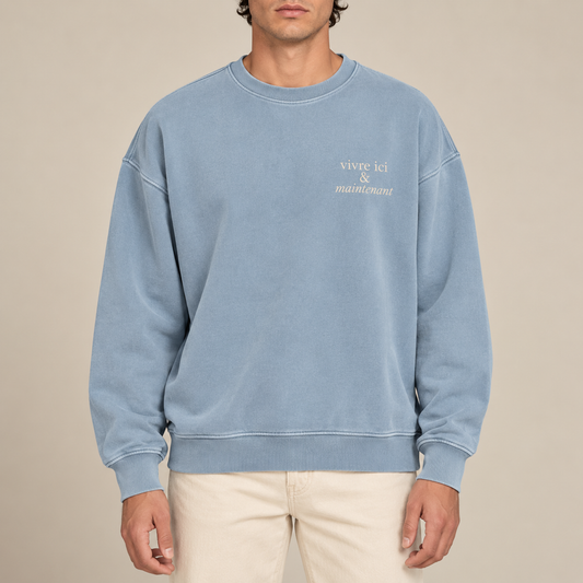 Sweatshirt Oversized — vivre ici & maintenant