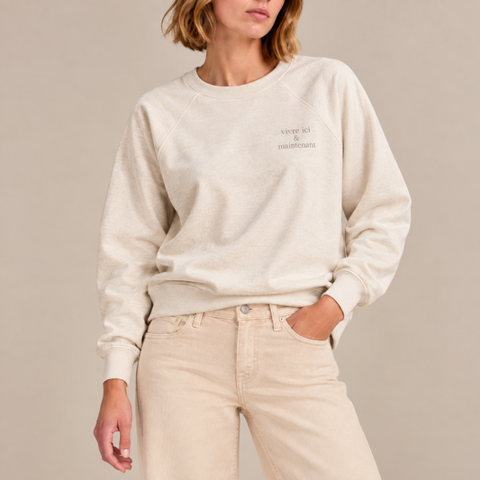 Sweatshirt femme  — Vivre ici & maintenant
